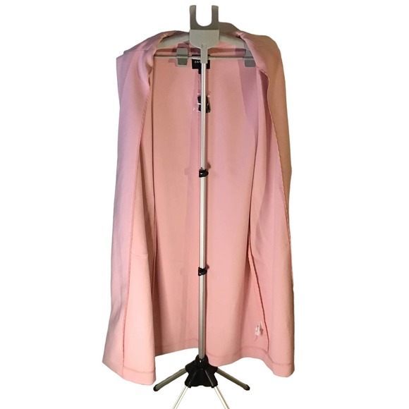 Express Single Button Soft Drape Pink Trench Coat Woman’s SZ L NWT - Picture 3 of 6